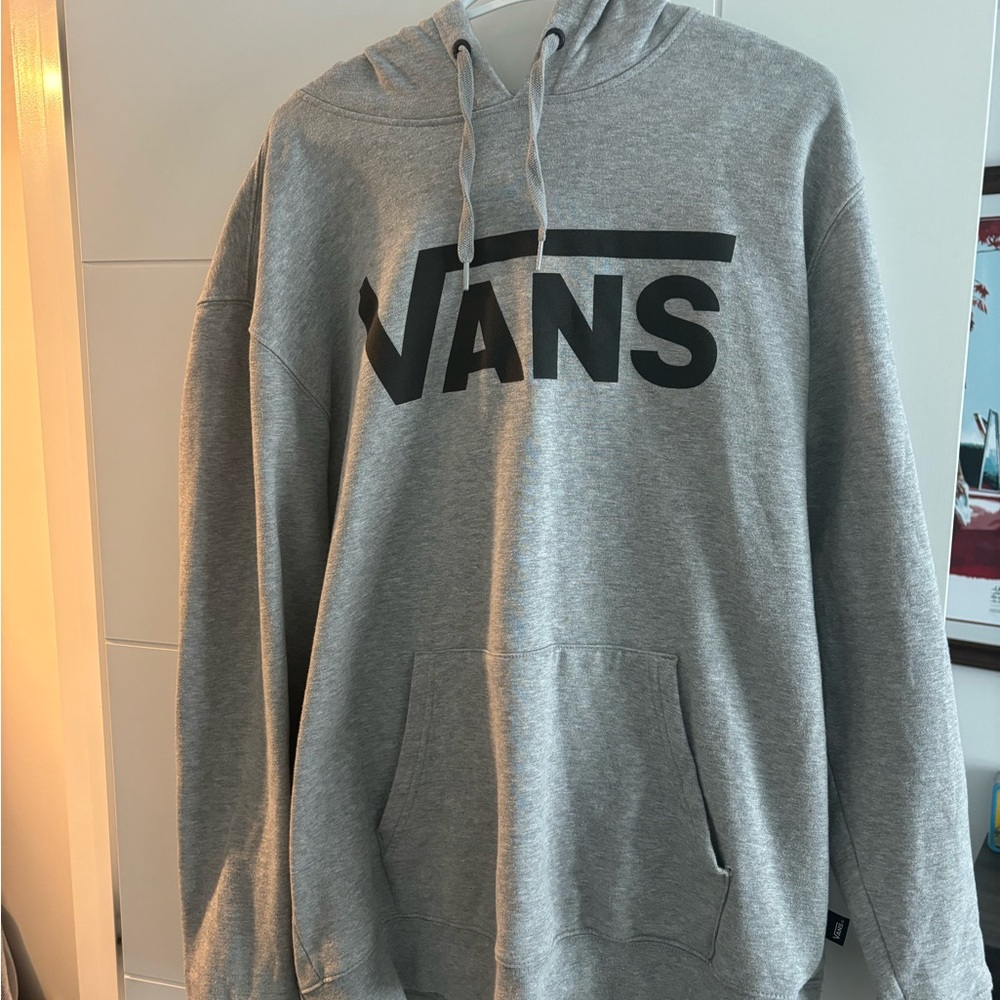 Vans Heather Gray Logo Hoodie
